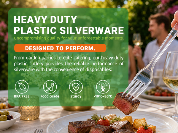 Heavy Duty Plastic Spoons &amp; Forks