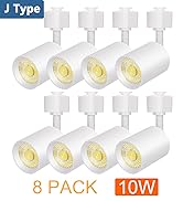 VANoopee 8 Pack J Type Track Lighting Heads 10W Dimmable LED Track Light Heads for Juno Track Lig...