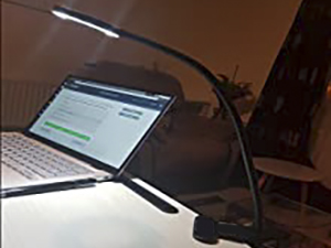 lamp clips on desk for home office