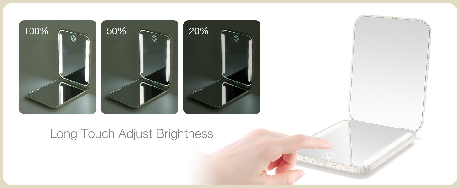 compact mirror with magnification