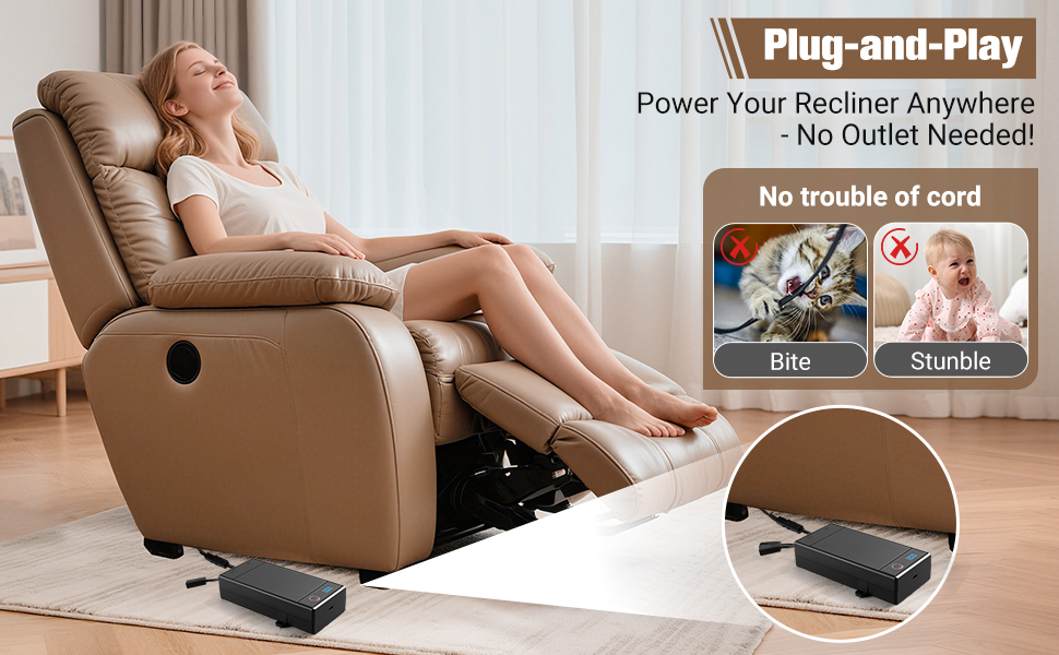 recliner battery pack rechargeable