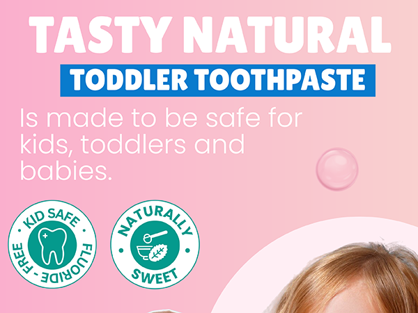 kids toothpaste sensitive teeth natural fluoride free xylitol flavored toddlers flouride-free paste