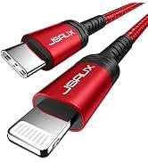 JSAUX USB C to Lightning Cable 6FT, [Apple MFi Certified] iPhone Cord Compatible with iPhone 14/1...