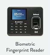 Acroprint BioTouch Self-Contained Automatic Biometric Fingerprint/Proximity Time Clock (No Monthl...