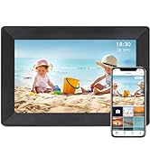 Frameo 10.1Inch Digital Photo Frame WiFi Smart Digital Picture Frame,16GB Storage, Wall-Mounted, ...