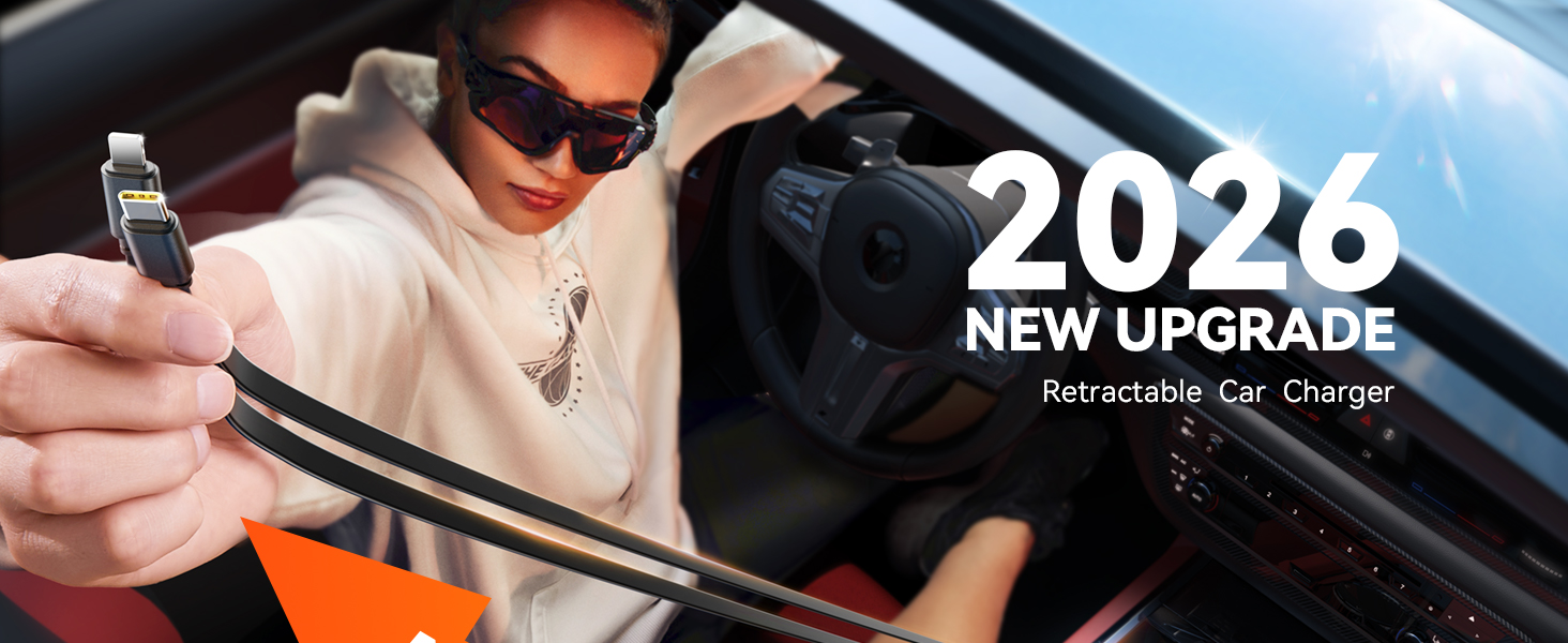 Retractable car charger