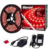 Marreal Red LED Rope Strip Lights Bright led Strip red led Strip red only Touch dimmable 20ft/6m ...