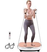 EILISON Glory Vibration Plate Exercise Machine - Lymphatic Drainage Whole Body Workout Vibration ...
