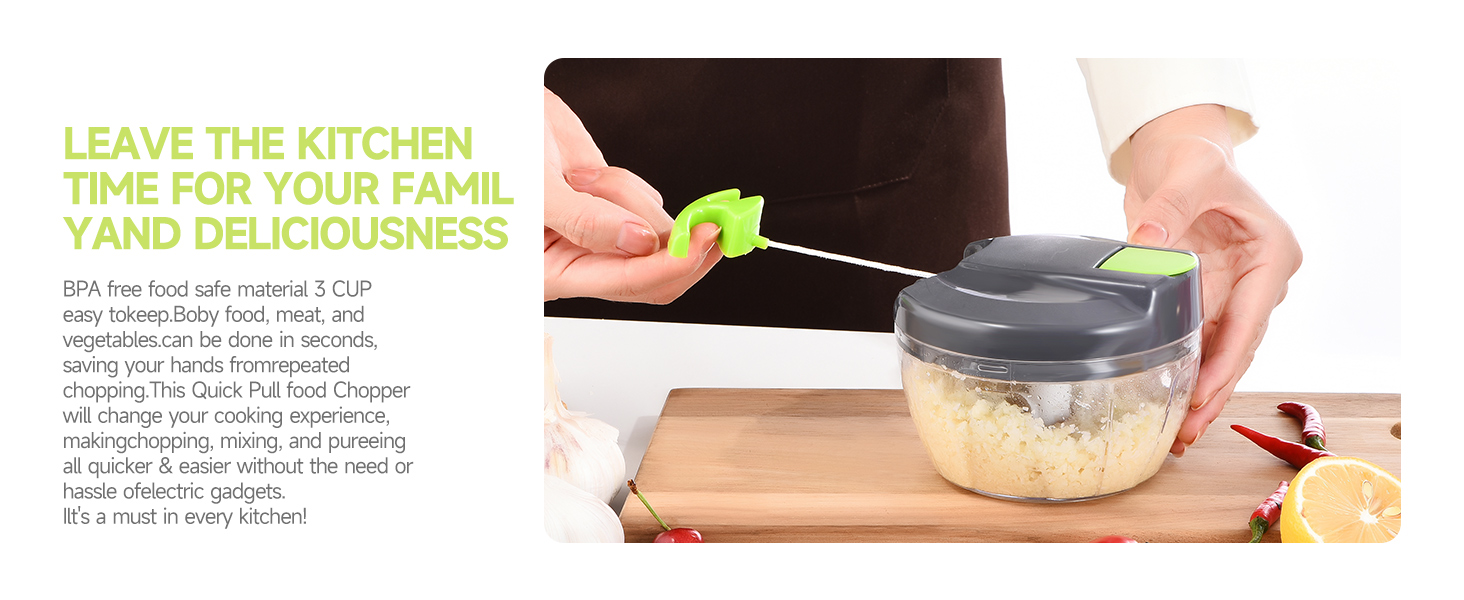  Manual Food Processor Vegetable Chopper