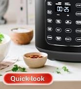 CARORI 9-in-1 Electric Pressure Cooker 6 Qt, Stainless Steel Inner Pot, Programmable 12 Multi-Fun...