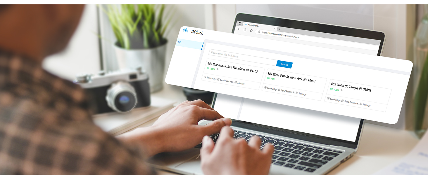 smart keyless entry door lock