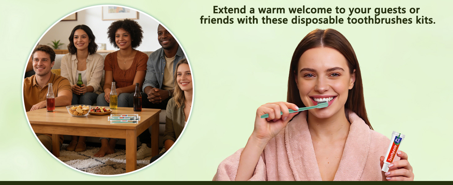 Disposable Toothbrushes with 5g Toothpaste