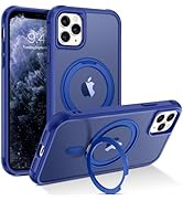 BENTOBEN for Magnetic iPhone 11 Pro Max Phone Case [Compatible with MagSafe] Rotatable Ring Holde...