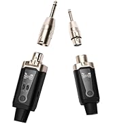 STRICH M2 UHF Wireless Microphone System XLR Mic Adapter 16 Channels, Transmitter and Receiver fo...