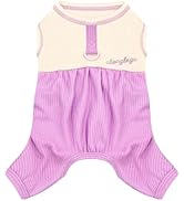 TENGZHI Dog Pajamas Small Dog Shirt Clothes for Girls Boys Cute Puppy Cat Outfits Onesies with Le...