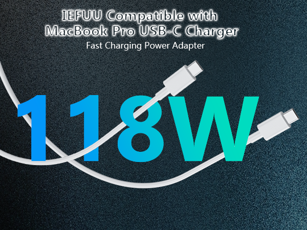 IEFUU Compatible with macbook air charger usb-c laptop charger
