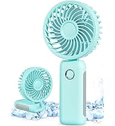 RNKRUN Mini Portable Fan, Personal Handheld Fan Foldable 4000mAh Battery Operated USB Rechargeabl...