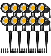 ELEGLO 5W Led Landscape Lights,Low Voltage Led Landscape Lighting, 12V AC/DC Waterproof Landscape...
