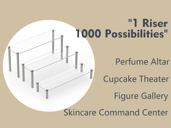 ACRYLIC DISPLAY RISER Perfume Cupcake stand