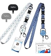 Kaptron Cruise Lanyard For Ship Cards: 2 Pack Adjustable Lanyard with Badge Reel Waterproof ID Ho...