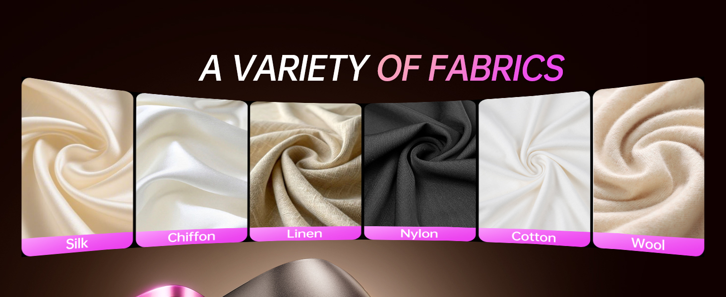 A garment steamer is suitable for all these types of clothing.