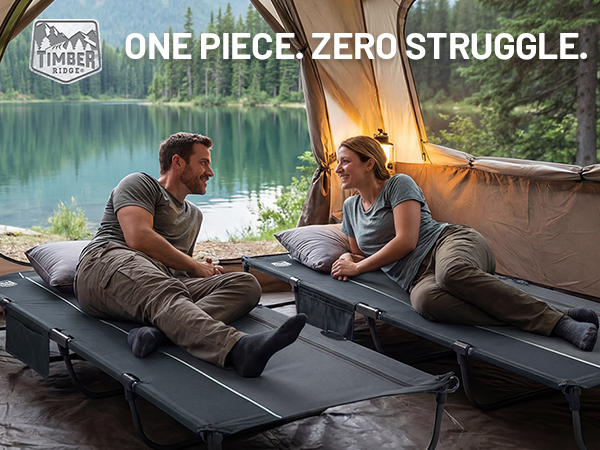 20-Second Quick Set-Up Camping Cot