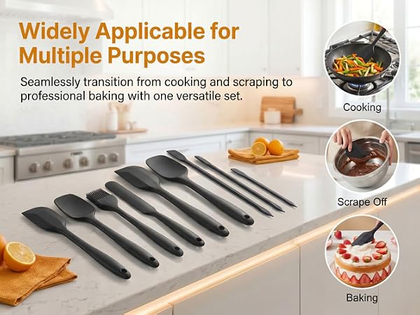 silicone spatula set