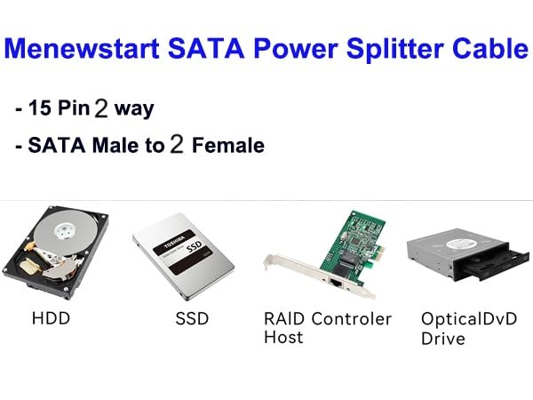 SATA POWER SPLITTER 2 WAY