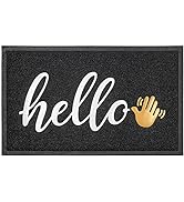 DSV Door Mat Outdoor for Home Entrance - 30"x 17.5" Black Non-Slip Welcome Mats Outdoor Indoor fo...