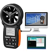 Pro Handheld HVAC CFM Anemometer for Wind Speed Meter Gauge,CFM Air Flow Meter Measure Wind Veloc...