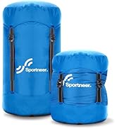 Sportneer Compression Sack, 13L/20L/40L/50L Sleeping Bag Stuff Sack, Tear-Resistant Ultralight Sl...