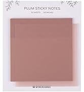 DiverseBee 50 Sheets Pastel Transparent Sticky Notes, 3x3” Clear Sticky Tabs, Translucent Page Fl...