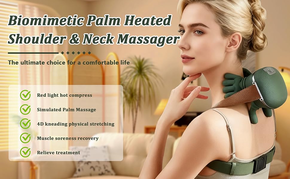 bionic hand heated massager