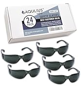 Aqulius Tinted Safety Glasses (Pack of Protective Shaded Safety Sunglasses For Men &amp; Women) UV Re...