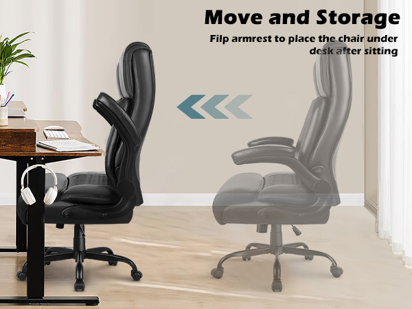 flip-up office chair