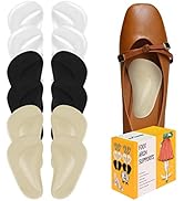 (12 Pieces) Arch Support Shoe Inserts for Flat Feet | Soft Gel Arch Support Insoles for Plantar F...