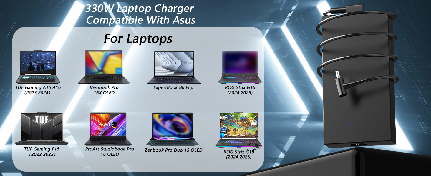 330W 280W Charger Compatible with ASUS