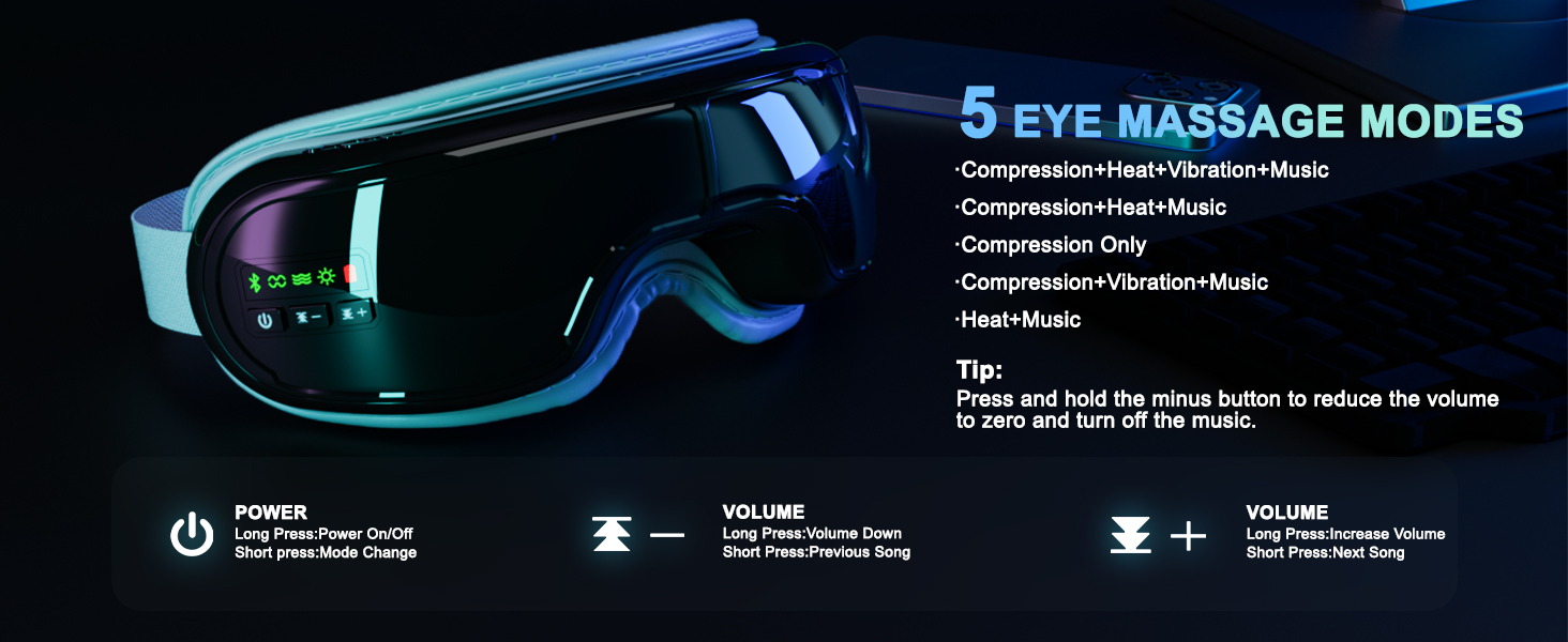 5 EYE MASSAGE MODES