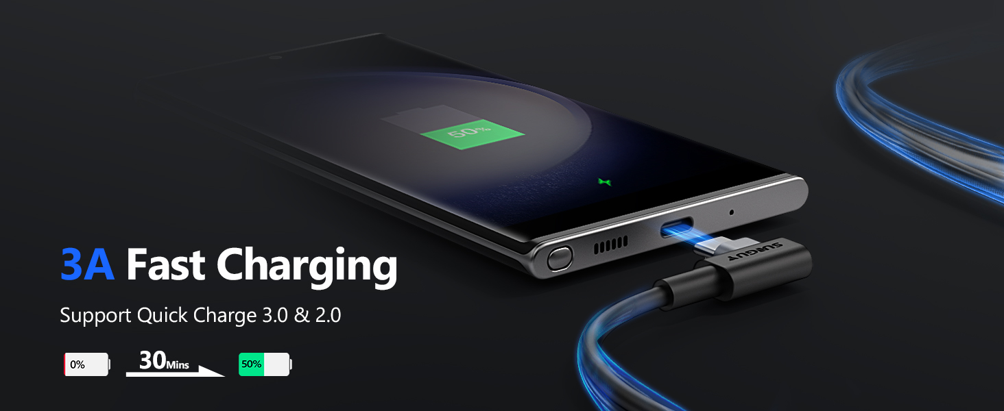 90 Degree USB C Cable