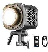amaran Halo 200x Compact 200W Bi-Color COB Light,Bowens Mount LED Studio Light APP Control,2,700K...