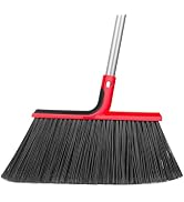 Meijubol Angle Broom for Outdoor Indoor Floor Cleaning,58" Heavy-Duty Broom for Sweeping Garden C...