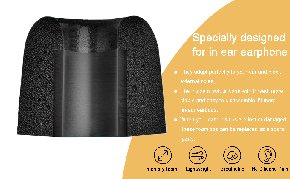 The memory foam is soft and comfortable, effective noise insulation, and no pain.