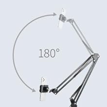 Cell Phone Holder Phone Clip Holder for Desk for 3.5-6.5in Phone Mobile Stand for Bed Office Kitchen