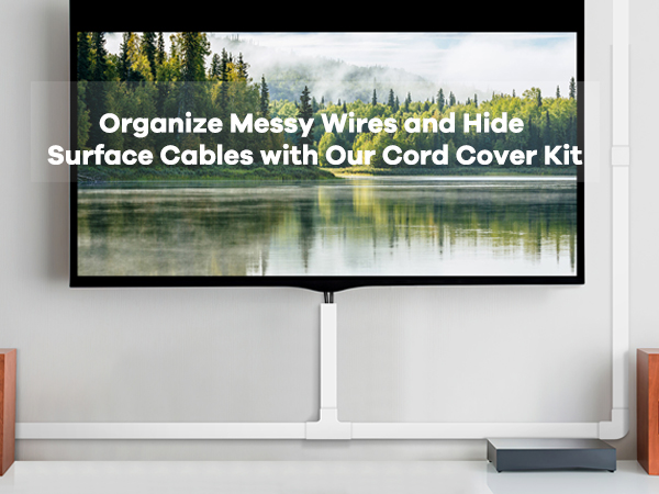 Wall cord cover kit