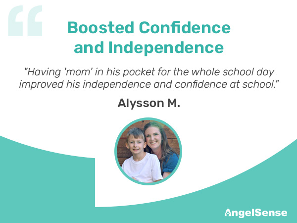 build confidence and independence - angel sense tracker