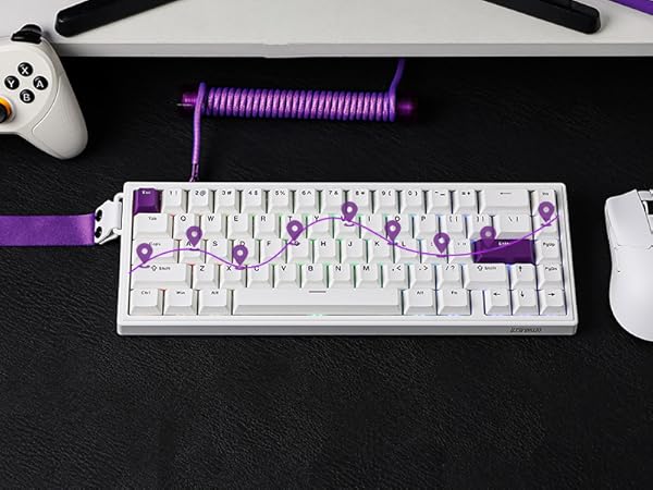 HE68 Wired Magnetic Gaming Keyboard