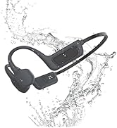 Swimming Bone Conduction Headphones, Bluetooth 5.3, Wireless Open Ear Headphones with Mic, 32GB M...