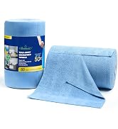 Greenfound Microfiber Cleaning Cloth Roll -80 Pack, 11.5x11.5, Tear Away Towels, Reusable and Was...