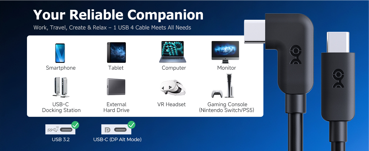90 degree usb c cable