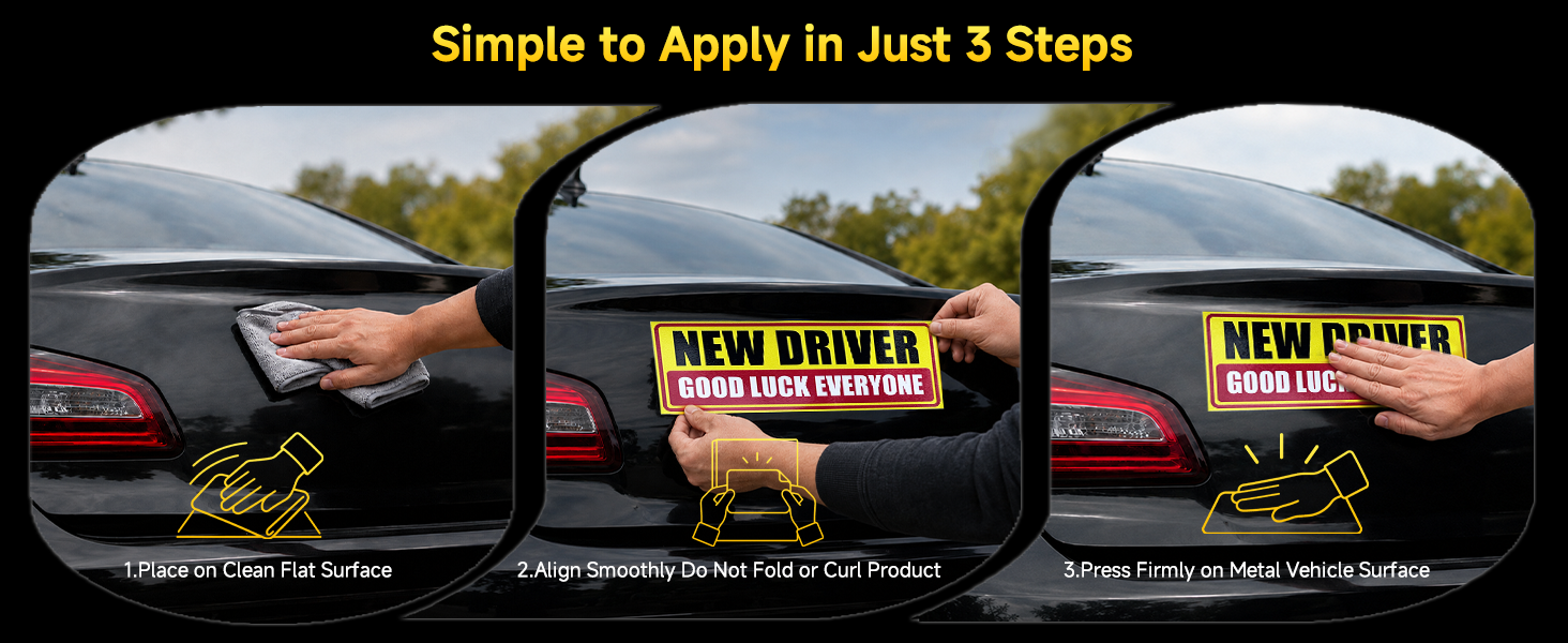 student driver magnet for car new stickers magnets sign please be patient magnetic signs bumper